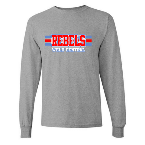 WC Rebel Stripe Adult Cotton Long Sleeve T-Shirt