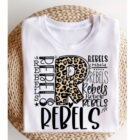 WC Rebels Leopard T-Shirt - Youth