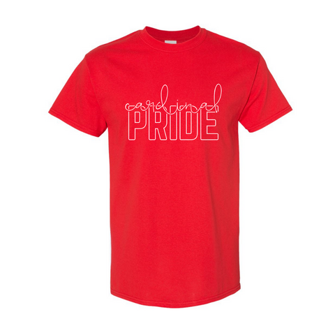 CCA Adult DryBlend T-Shirt - Cardinal Pride Logo
