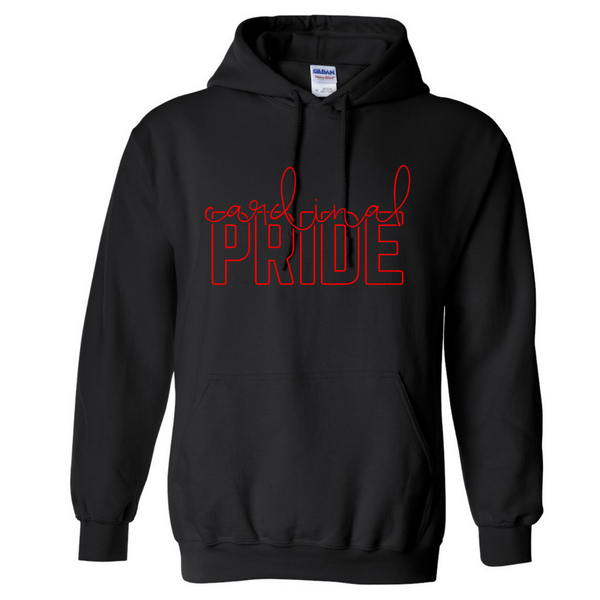 CCA Youth Heavy Blend Hoodie - Cardinal Pride Logo