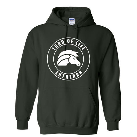 Lord of Life - Youth Hooded Sweatshirt - GLITTER LOGO