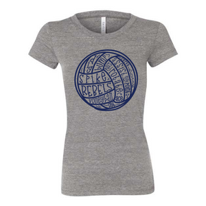 Rebel Sports Ball T-Shirt - Ladies Fitted