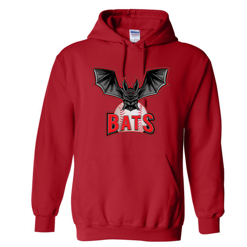 Brighton Bats Adult 100% Cotton Hooded Sweatshirt
