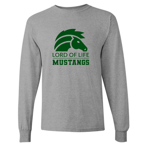 Lord of Life - Adult Cotton Long Sleeve T-Shirt Logo 2 - GLITTER LOGO