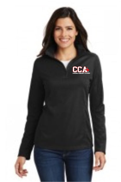 CCA Ladies Quarter-Zip Poly Fleece Pullover