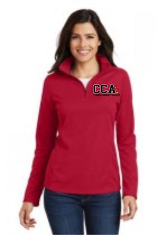 CCA Ladies Quarter-Zip Poly Fleece Pullover